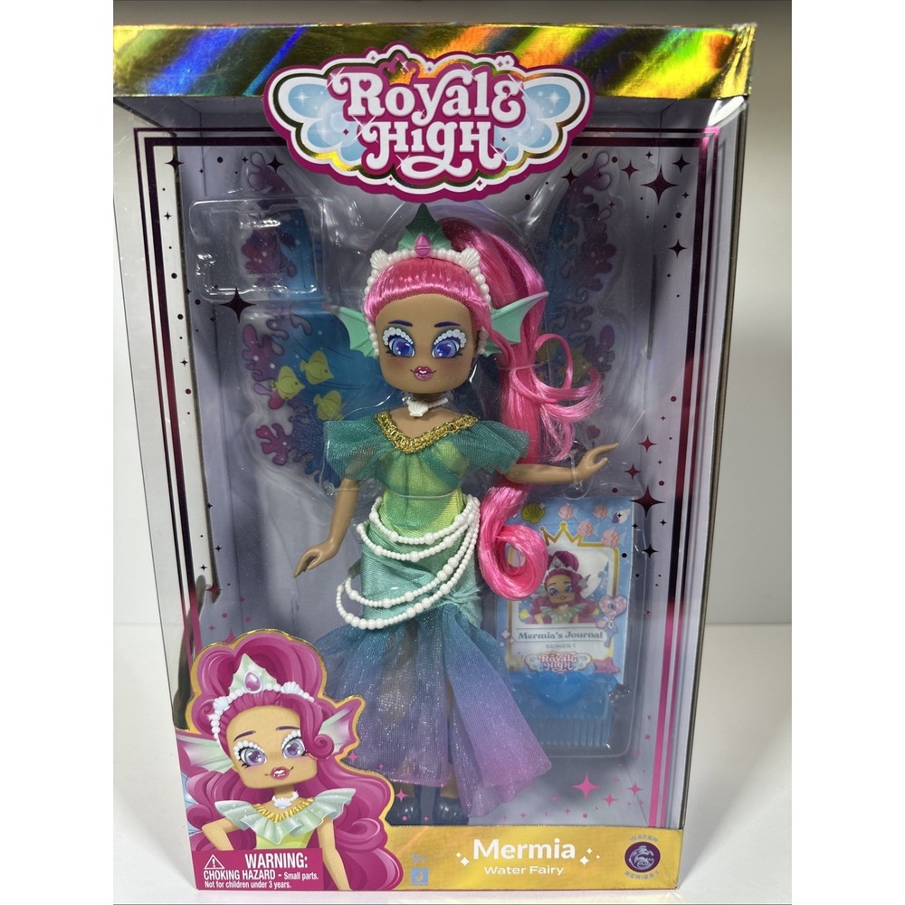 ROYALE HIGH MERMIA DOLL-NO CODE -THE WATER FAIRY-WAVE 1 SERIES-OPEN BOX